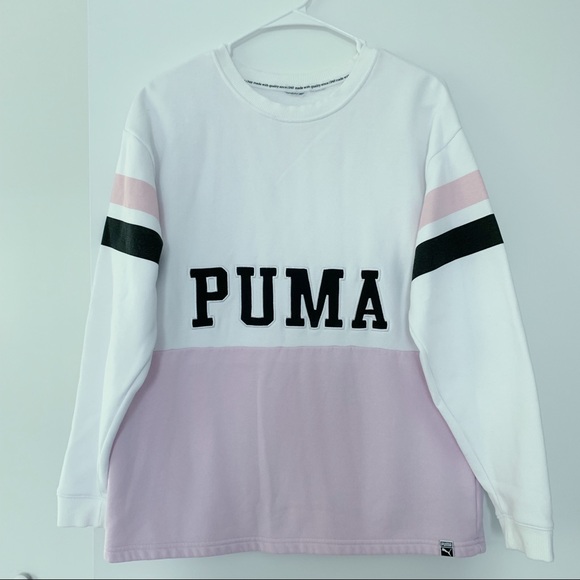 puma striped sweatshirt